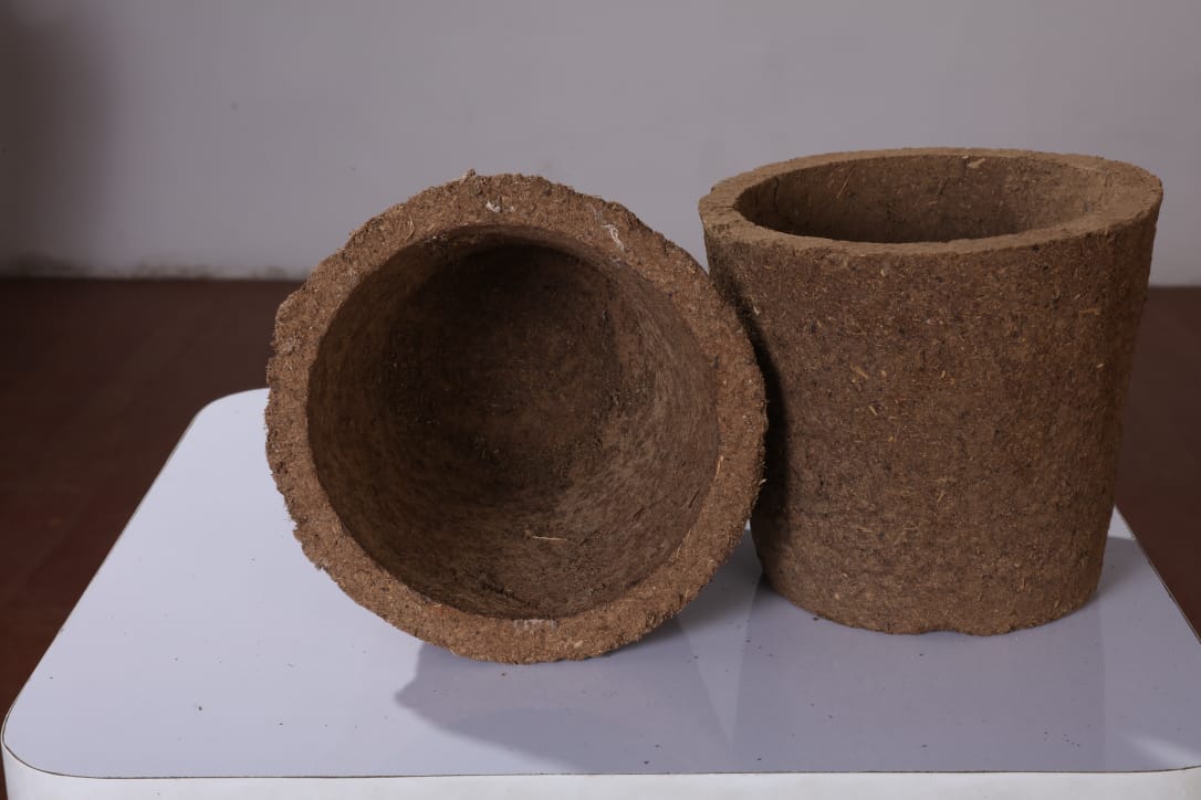 Cow Dung Flower Pot